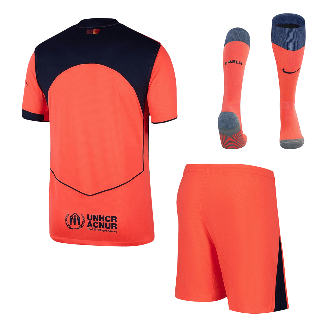 Barcelone Third Maillot Kit 2025/26 Orange