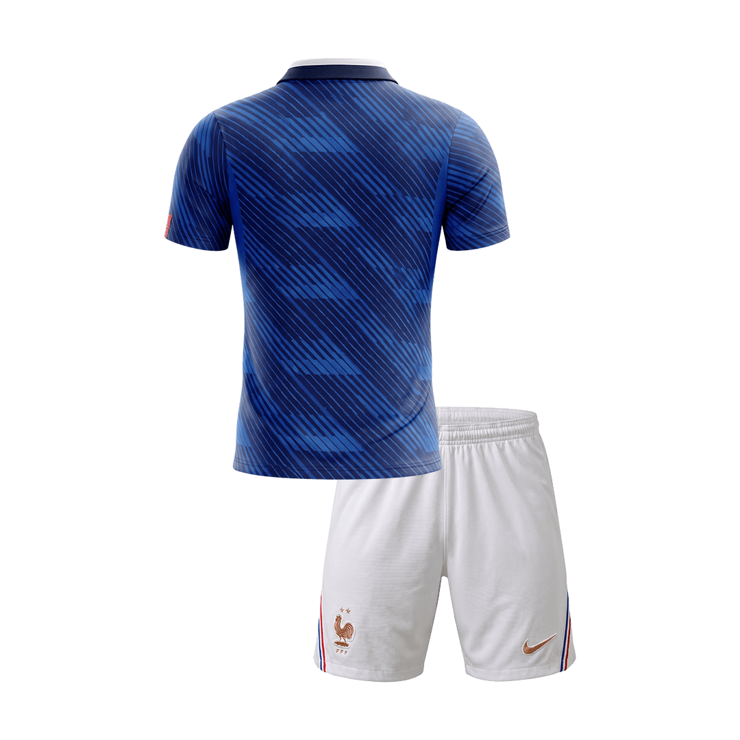 France Domicile Maillot Kit - Coupe du Monde 2026 Junior Bleu