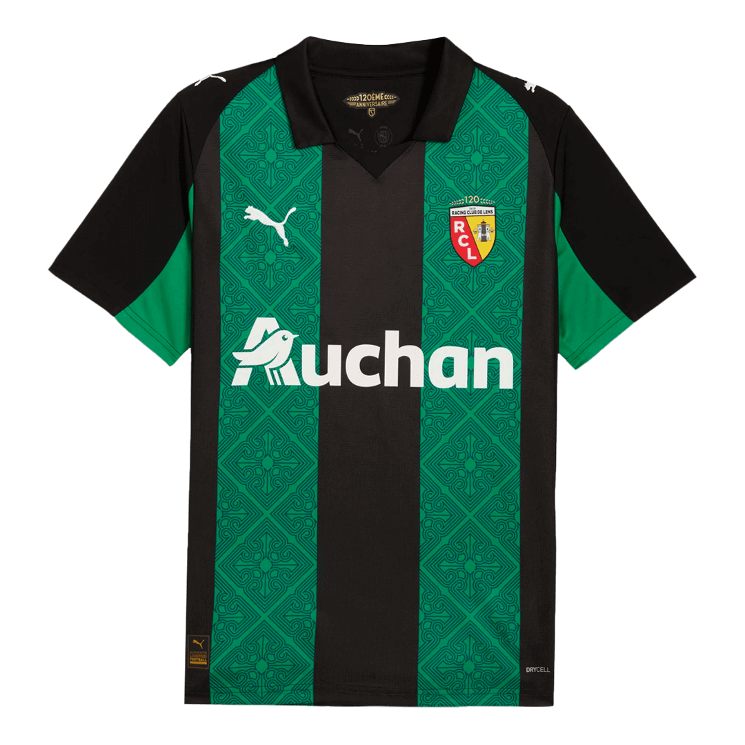 THAUVIN #10 RC Lens Extérieur Maillot 2025/26 Vert&noir