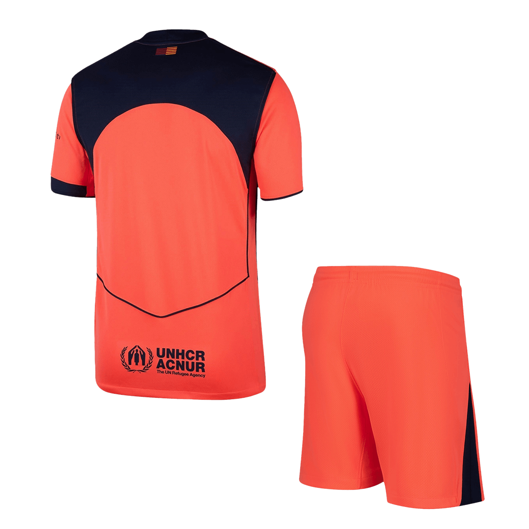 Barcelone Third Maillot Kit 2025/26 Orange