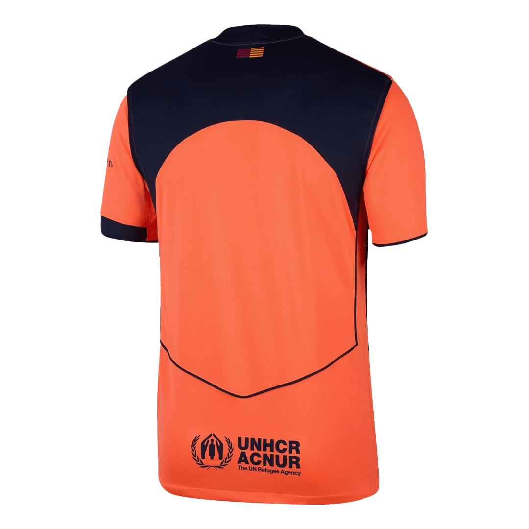 Barcelone Third Maillot 2025/26 Orange Grande Taille