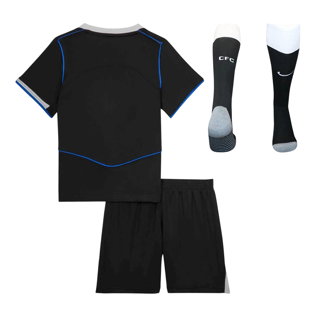Chelsea Derde Tenue Kit 2025/26 Kinderen Zwart