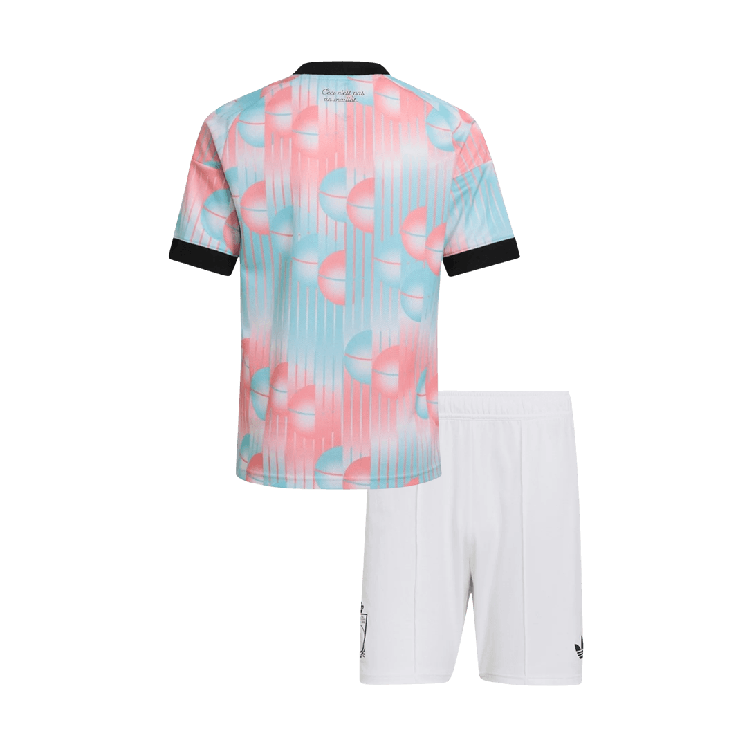 Belgique Extérieur Maillot Kit - Coupe du Monde 2026 Junior Blue&Pink