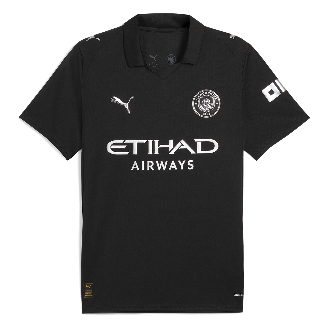 REIJNDERS #4 Manchester City Extérieur Maillot 2025/26 Noir