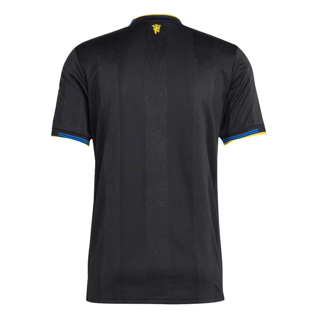 Manchester United Third Maillot 2025/26 Noir Authentique