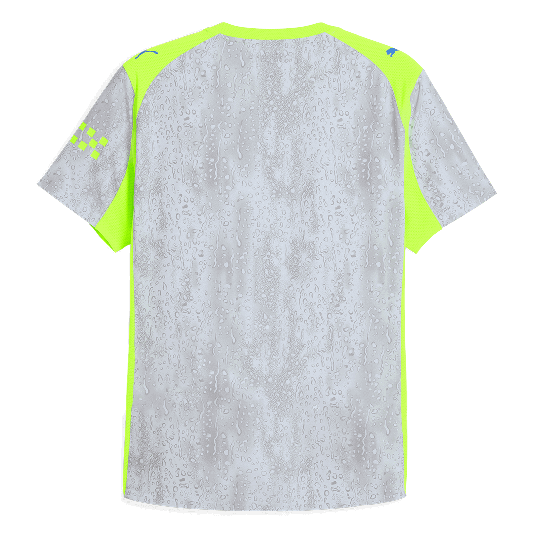 Manchester City Third Maillot 2025/26 Gris Authentique