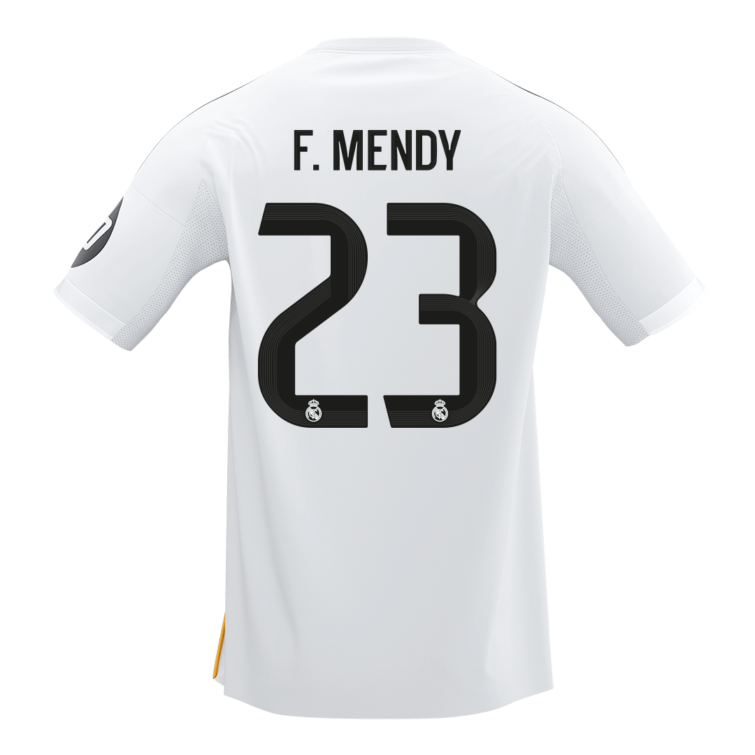 F.MENDY #23 Real Madrid Domicile Maillot 2025/26 Blanc - Super