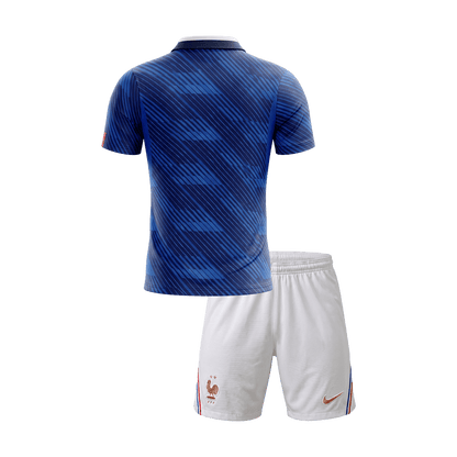 France Domicile Maillot Kit - Coupe du Monde 2026 Junior Bleu