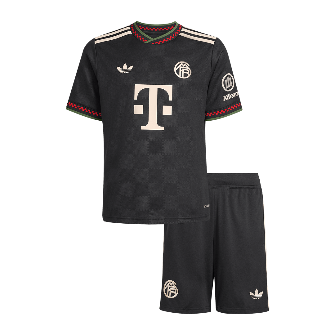 Munich Third Maillot Kit 2025/26 Junior Noir