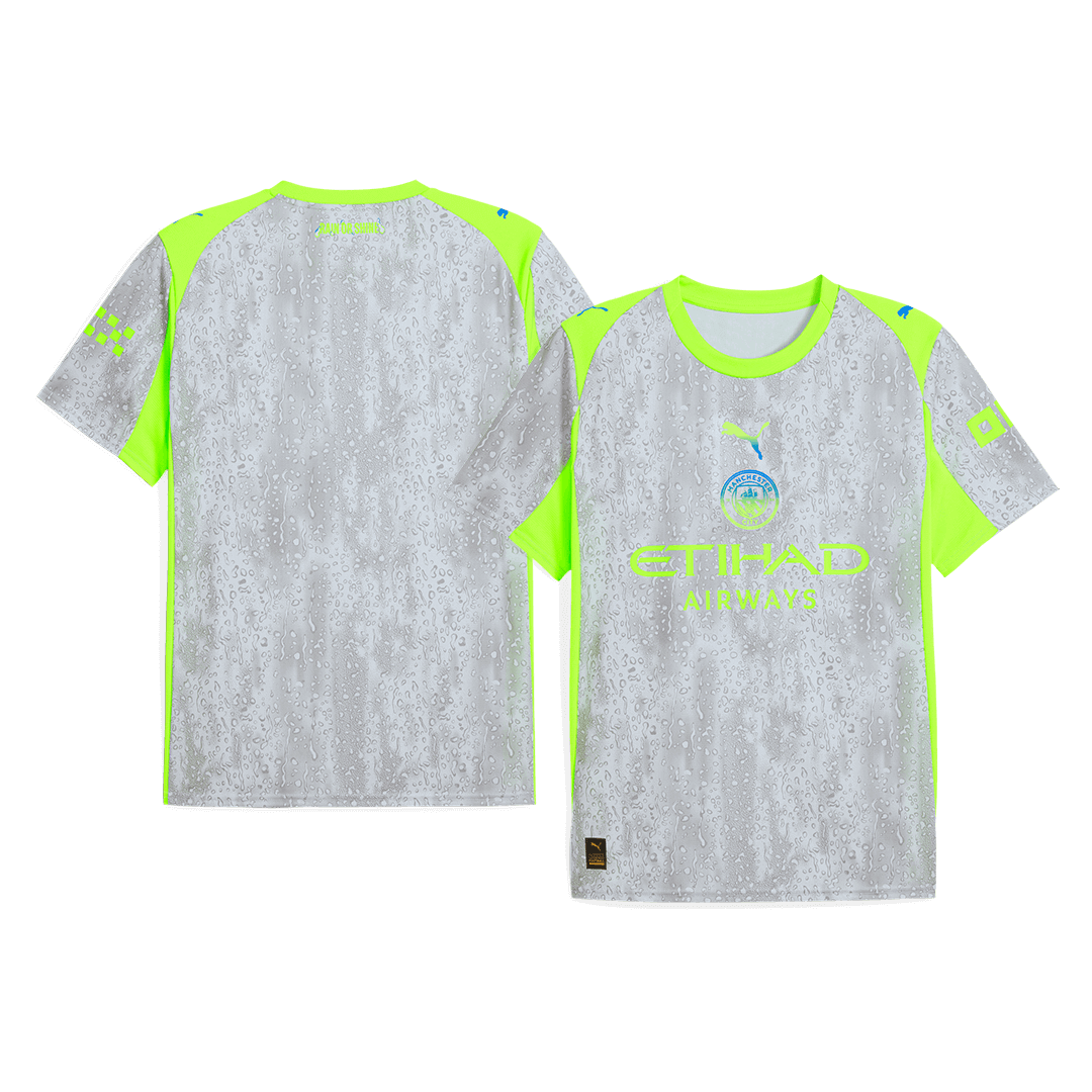 Manchester City Third Maillot Kit 2025/26 Gris
