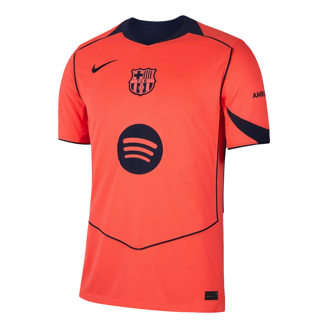 LAMINE YAMAL #10 Barcelona Derde Thuisshirt 2025/26 Oranje - UCL