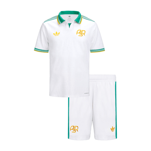 Roma Third Maillot Kit 2025/26 Junior Blanc