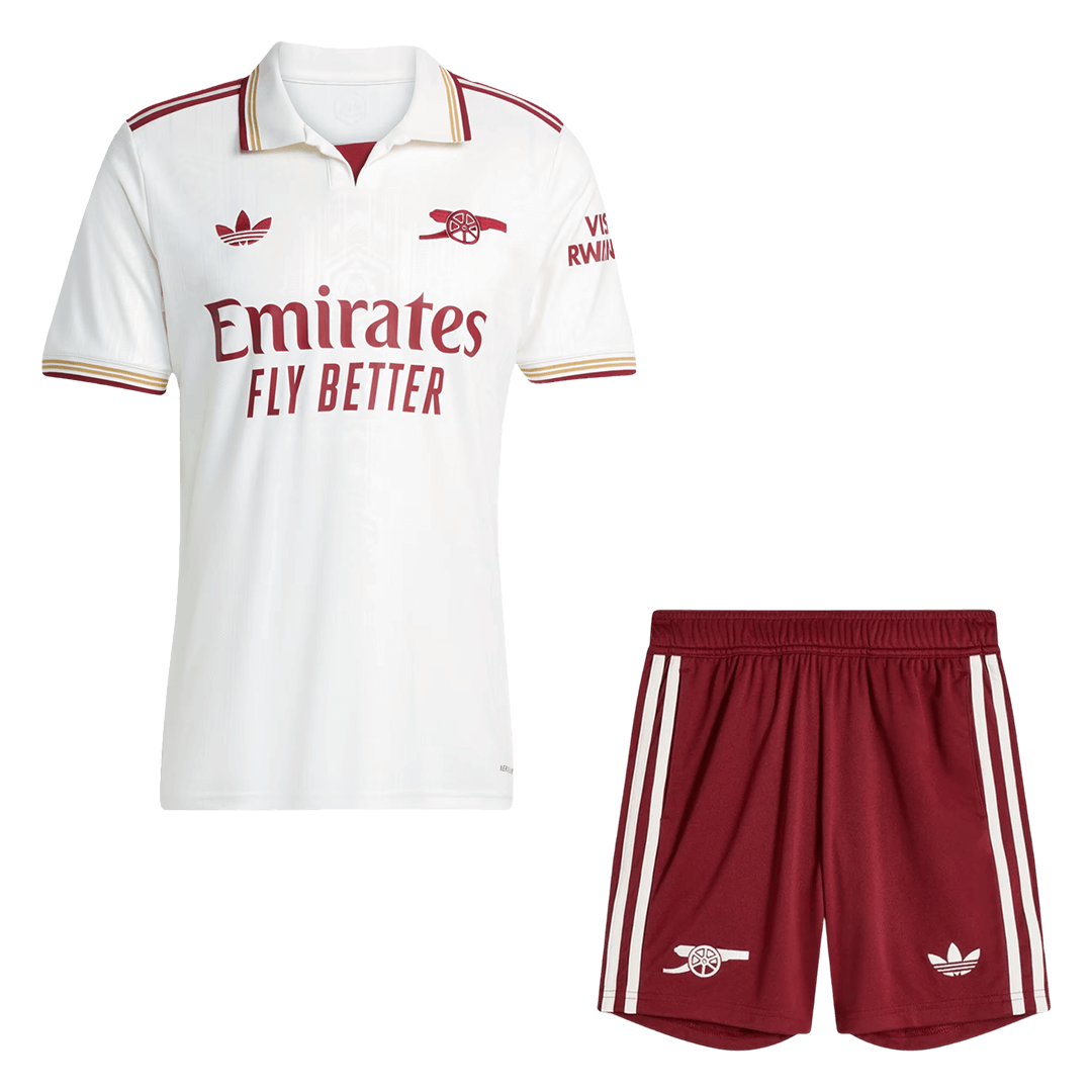 Arsenal Third Maillot Kit 2025/26 Blanc