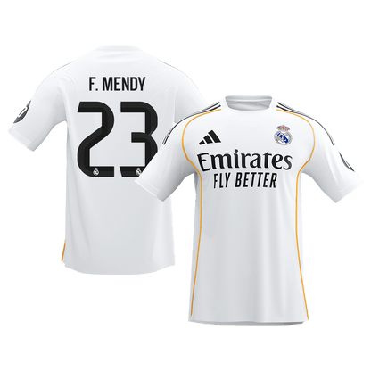 F.MENDY #23 Real Madrid Domicile Maillot 2025/26 Blanc - Super