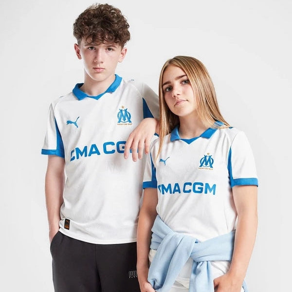 Olympique de Marseille Domicile Maillot Kit 2025/26 Enfant
