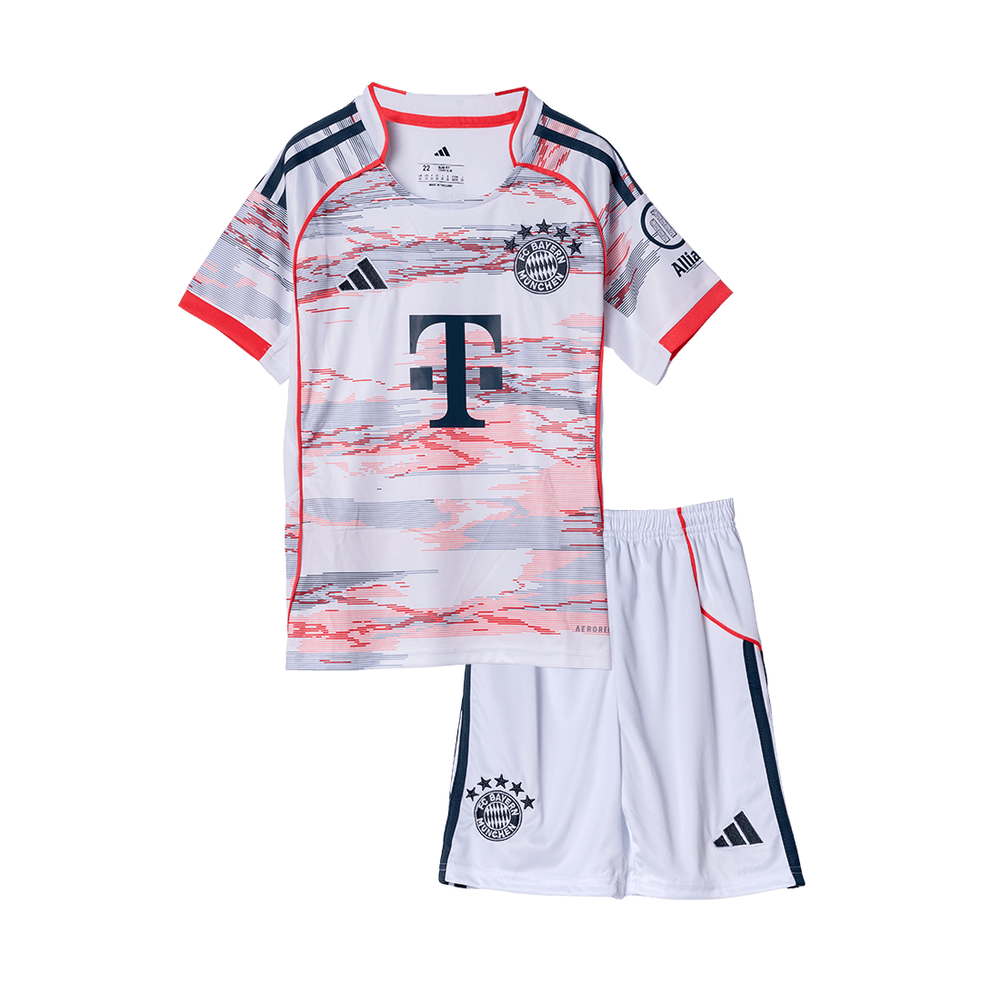 Munich Extérieur Maillot Kit 2025/26 Junior Blanc