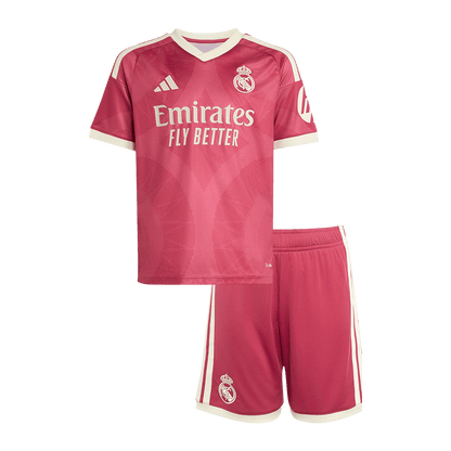 Vente Flash Real Madrid Third Maillot Kit 2026/27 Enfant Rose