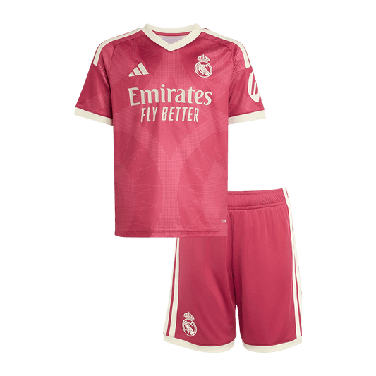 Vente Flash Real Madrid Third Maillot Kit 2026/27 Enfant Rose