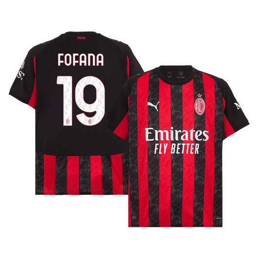 FOFANA #19 AC Milan Domicile Maillot 2025/26 Red&Black - Super