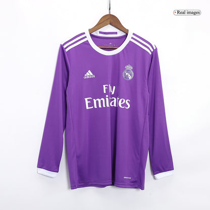 Retro Real Madrid Uitshirt Lange Mouwen 2016/17