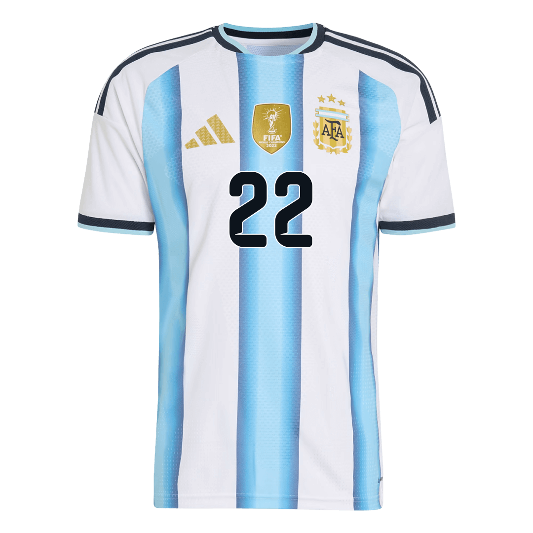 L.MARTÍNEZ #22 Argentine Domicile Maillot Coupe du Monde 2026 Blue&White Joueur