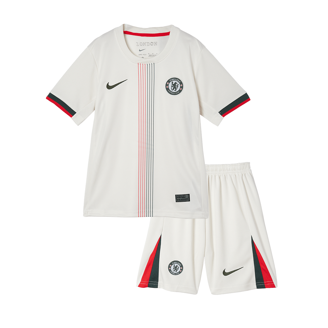 Chelsea Extérieur Maillot Kit 2025/26 Junior Blanc