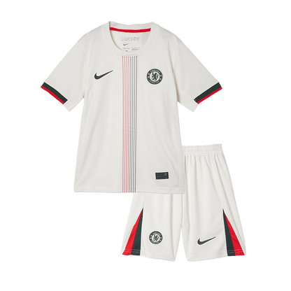 Chelsea Extérieur Maillot Kit 2025/26 Junior Blanc