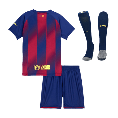 Barcelona Thuisshirt Kit 2025/26 Kind Rood en Blauw