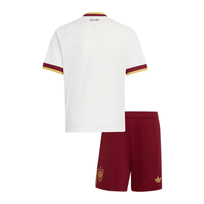 Espagne Extérieur Maillot Kit 2026 Junior Blanc