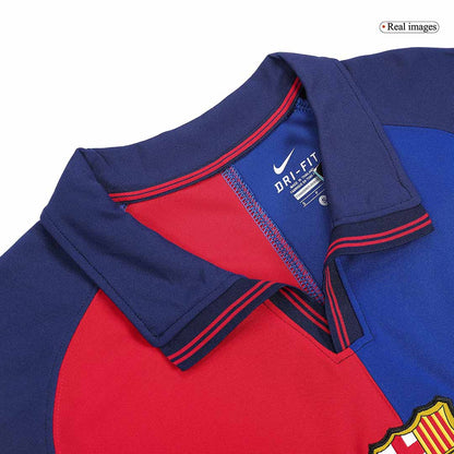 KLUIVERT #9 Retro Barcelona Thuis Shirt 1999/00 - 100e Verjaardag