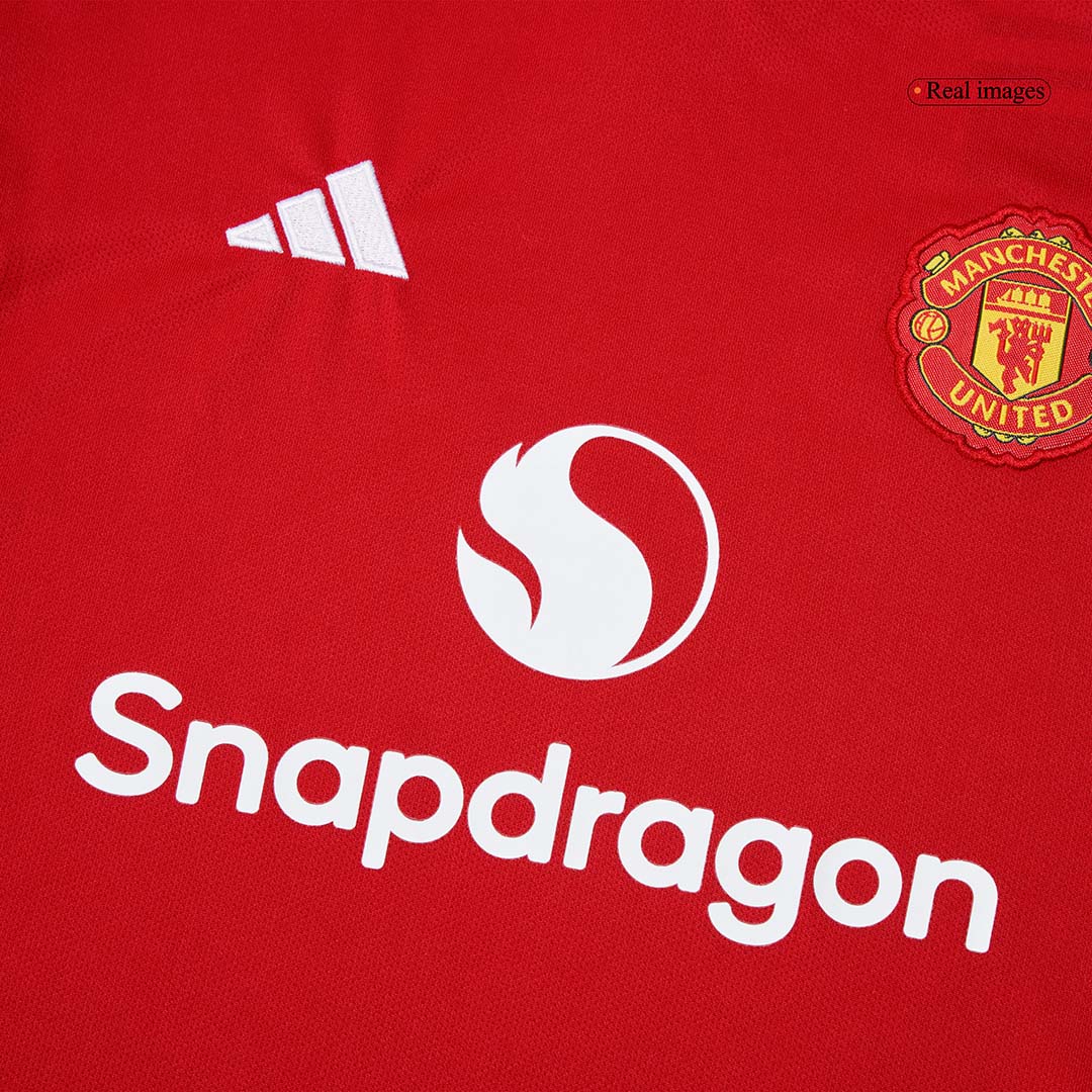 Manchester United Thuisshirt Kit 2025/26 Junior Rood