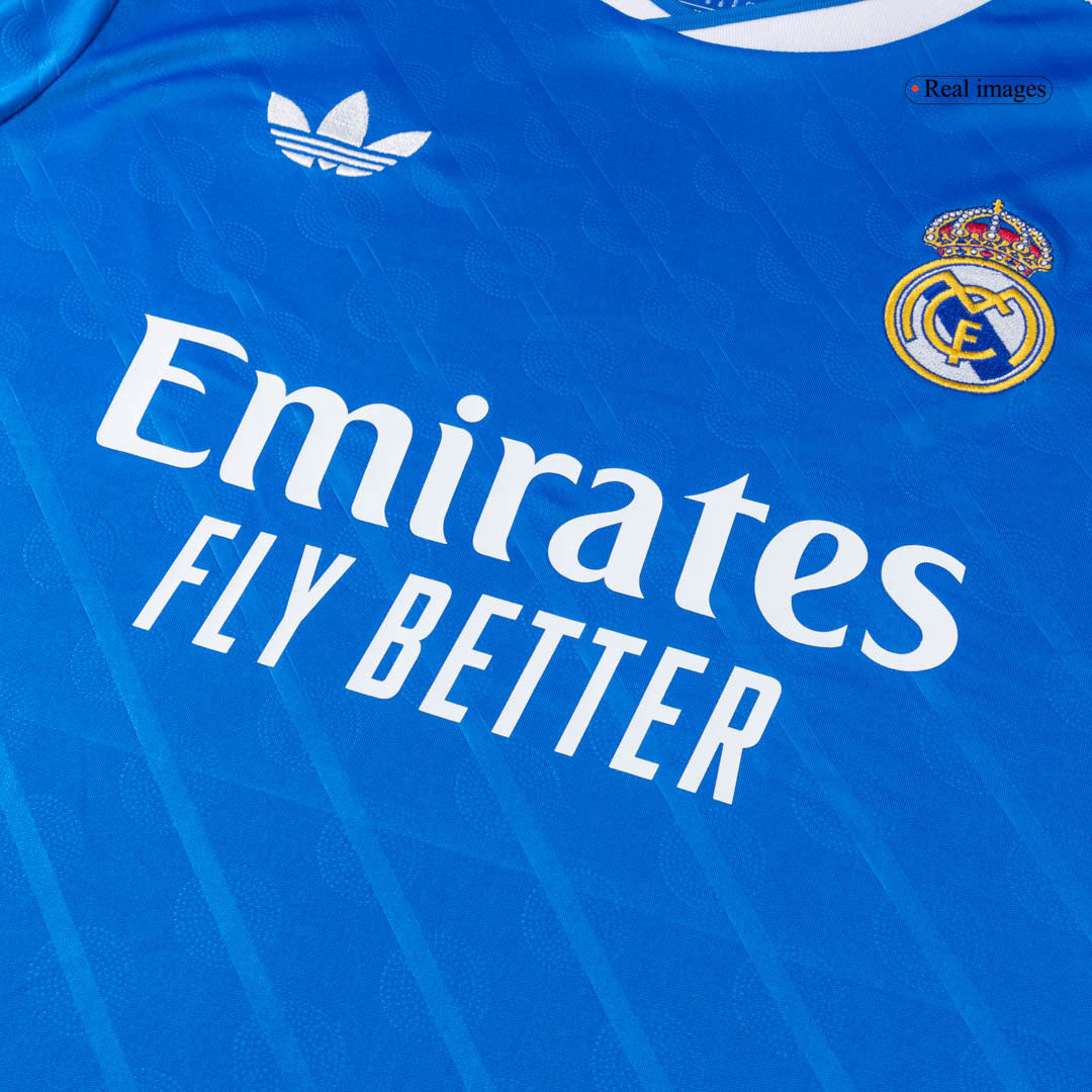 VINI JR. #7 Real Madrid Derde Shirt 2025/26 Blauw