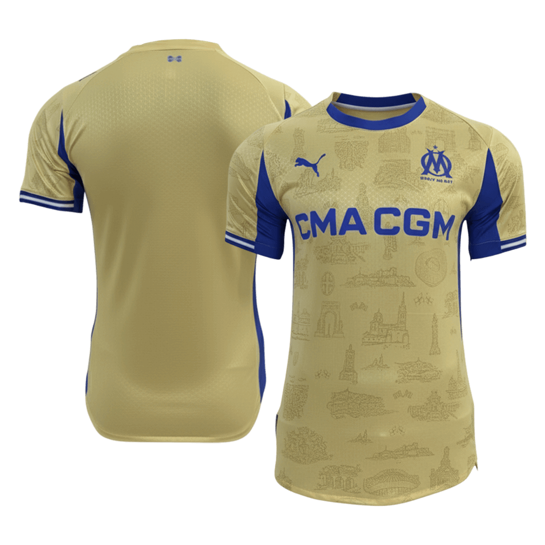 Olympique de Marseille Fourth Maillot 2025/26 Jaune Joueur
