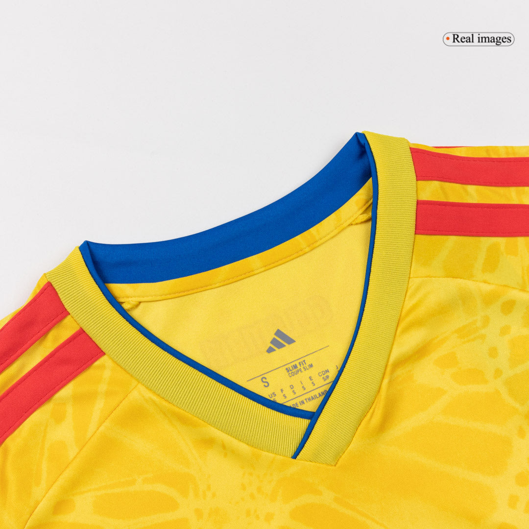 LUIS DÍAZ #7 Colombia Thuisshirt Wereldkampioenschap 2026 Geel
