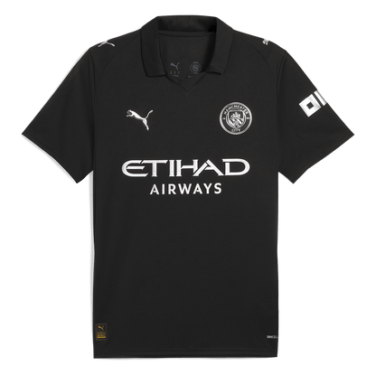 Manchester City Uitshirt 2025/26 Zwart