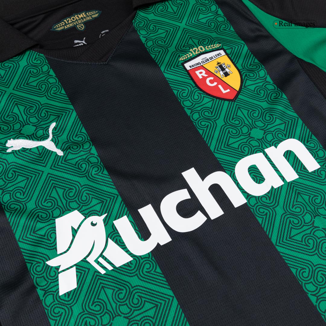 THAUVIN #10 RC Lens Extérieur Maillot 2025/26 Vert&noir