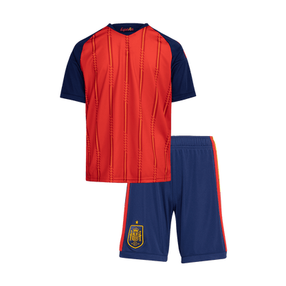 Espagne Domicile Maillot Kit Coupe du Monde 2026 Junior Rouge