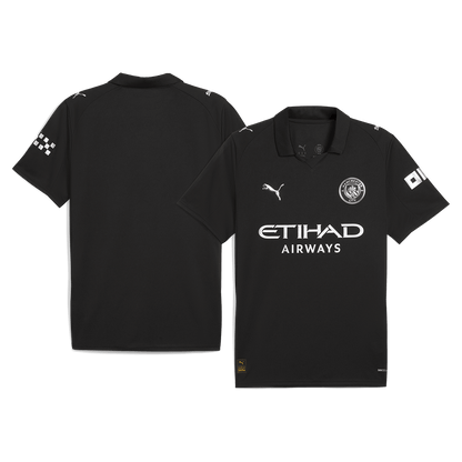 Manchester City Uitshirt 2025/26 Zwart
