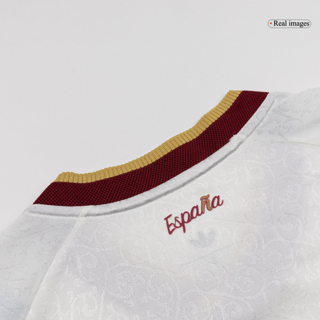 RODRIGO #16 Espagne Extérieur Maillot 2 Stars - Champion Edition - Coupe du Monde 2026 Blanc Joueur