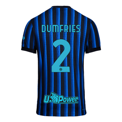 DUMFRIES #2 Inter Milan Domicile Maillot 2025/26 Blue&Black Authentique