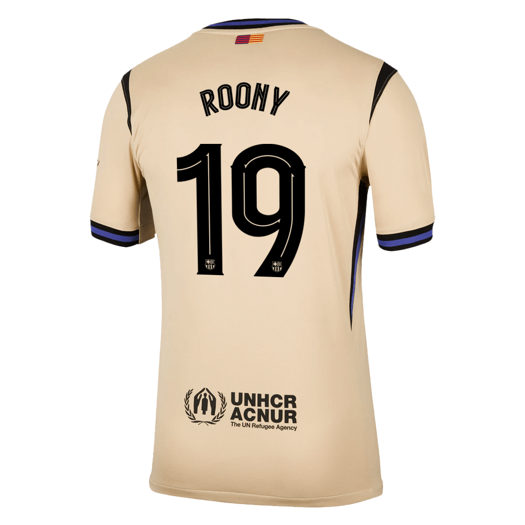 ROONY #19 Barcelone Extérieur Maillot 2025/26 Jaune - UCL