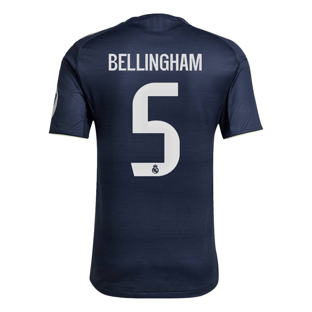 BELLINGHAM #5 Real Madrid Extérieur Maillot 2025/26 Authentique