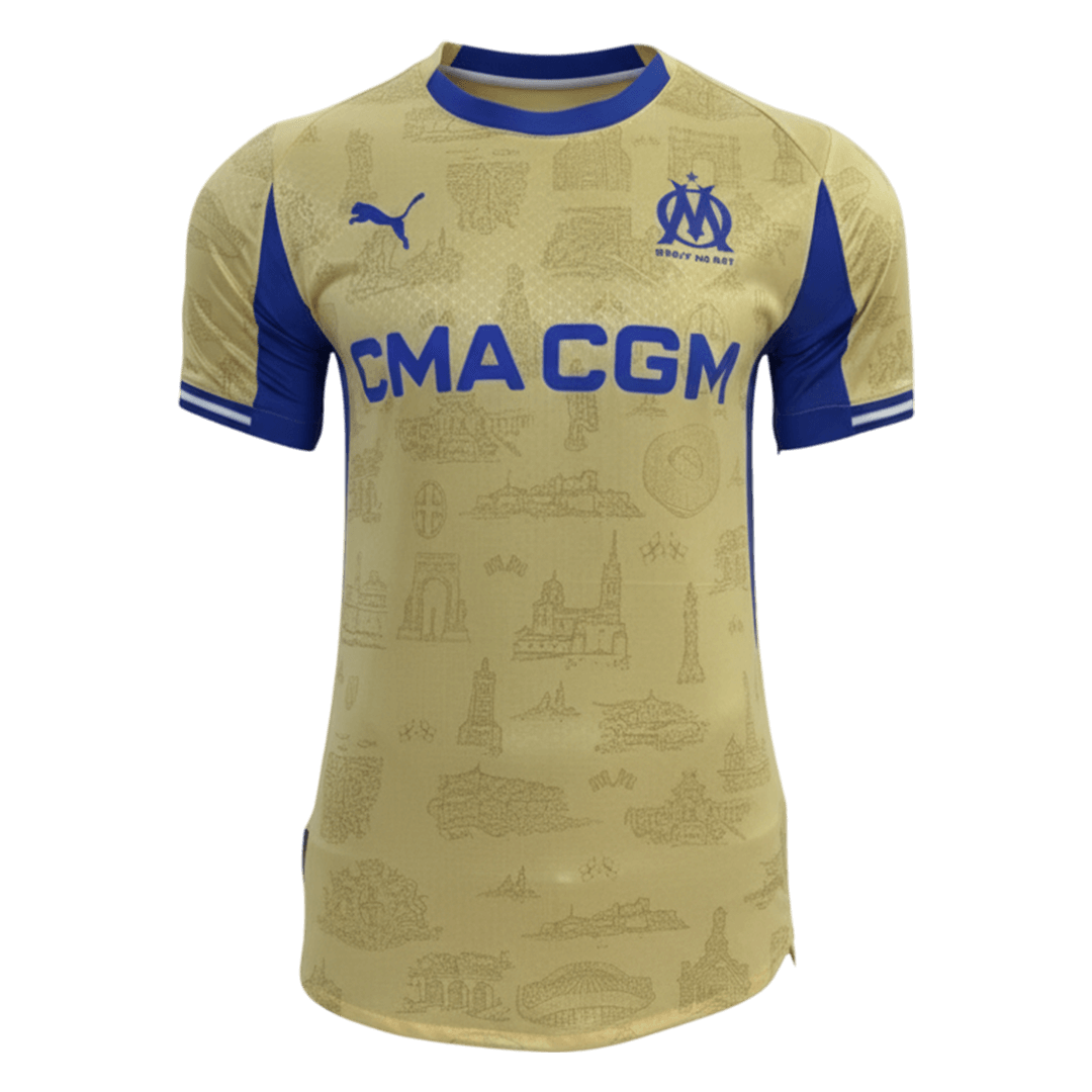 Olympique de Marseille Fourth Maillot 2025/26 Jaune Joueur