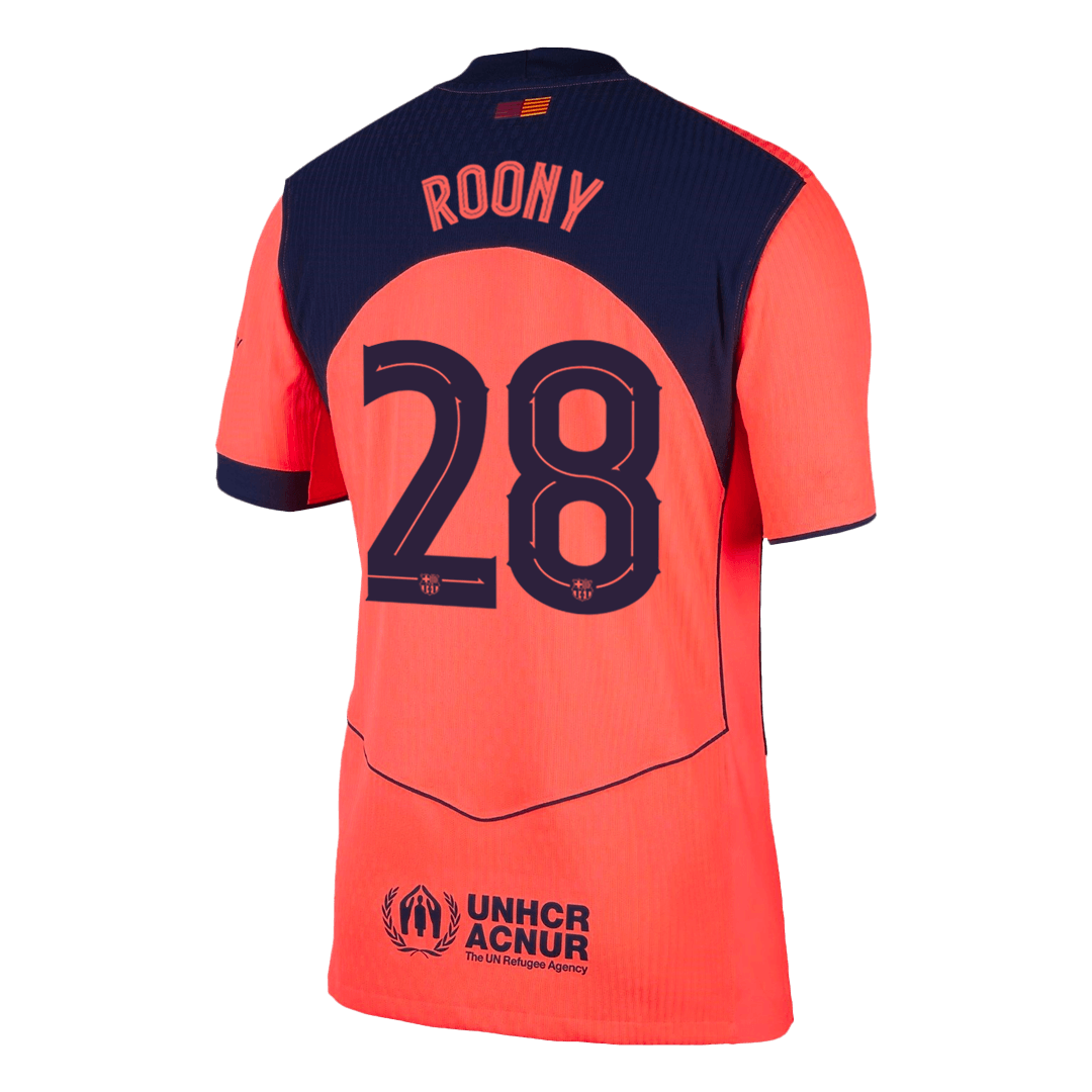 ROONY #28 Barcelone Third Maillot 2025/26 Orange Joueur