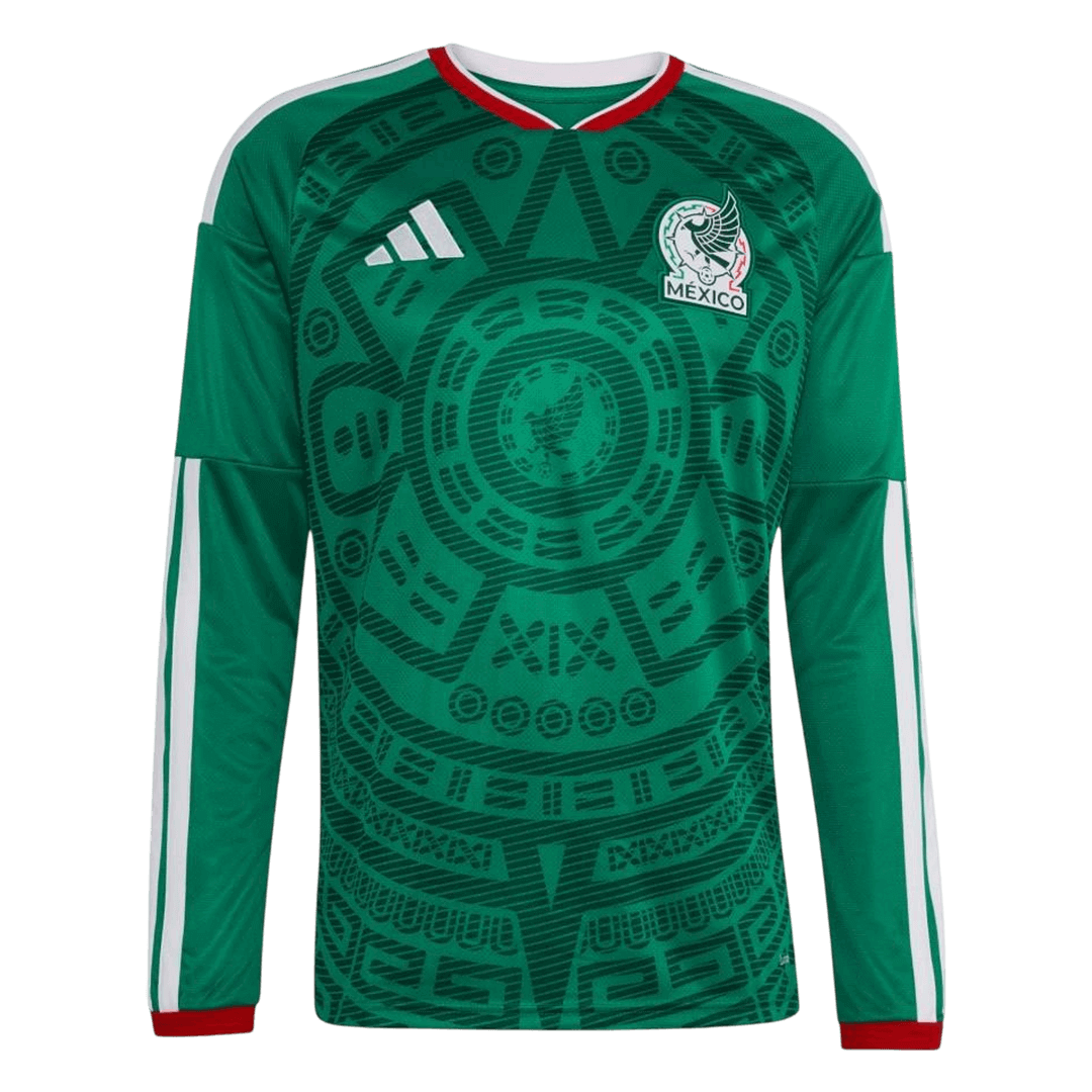 Mexique Domicile Maillot Manches Longues - Coupe du Monde 2026 Vert Grande Taille