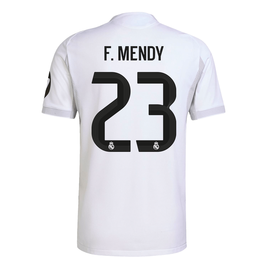 F.MENDY #23 Real Madrid Domicile Maillot 2025/26 Blanc Authentique