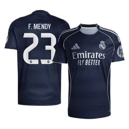 F.MENDY #23 Real Madrid Extérieur Maillot 2025/26 Bleu marine