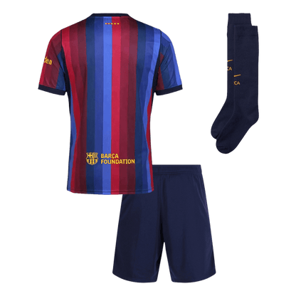 Barcelone Domicile Maillot Kit 2026/27 Enfant Rouge&Bleu - Super