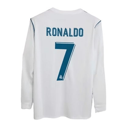 Retro RONALDO #7 Real Madrid Domicile Maillot Manches Longues 2017/18