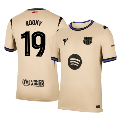 ROONY #19 Barcelone Extérieur Maillot 2025/26 Jaune - UCL